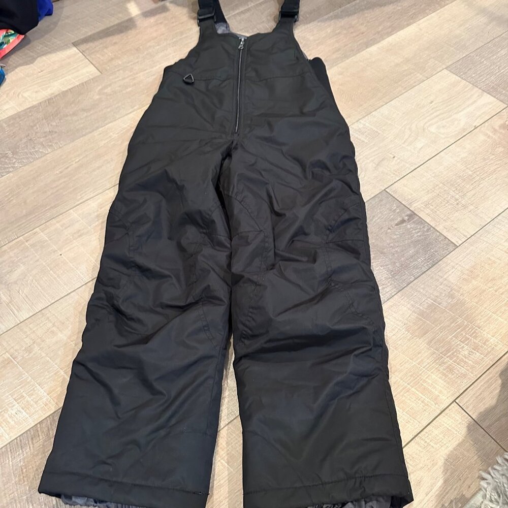 WHITE SIERRA YOUTH BLACK SKI BIB OVERALLS MEDIUM